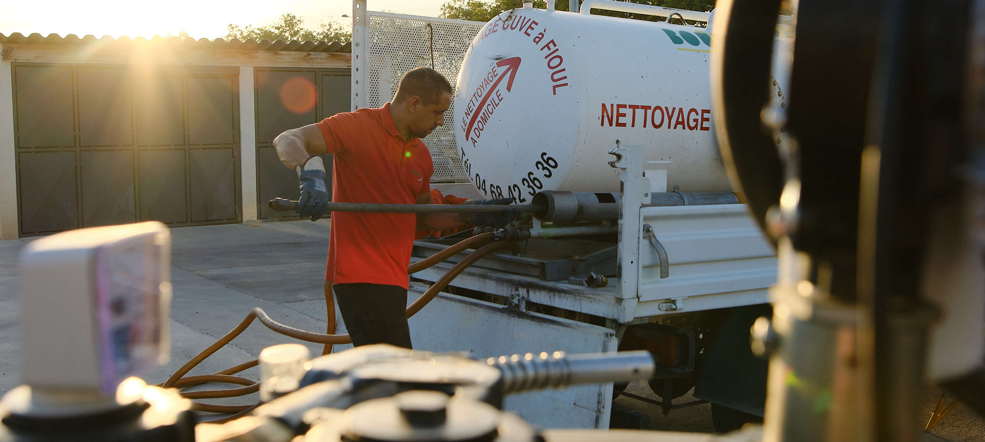 Nettoyage de cuve à fioul